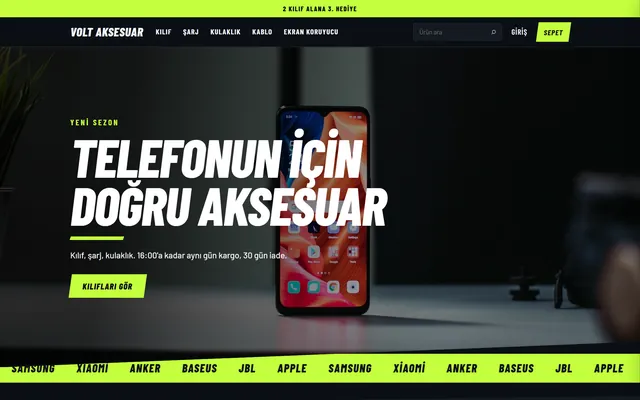 Volt Aksesuar demo mağazası